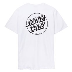 Santa Cruz Skateboards Opus Dot Stripe T-Shirt White Back