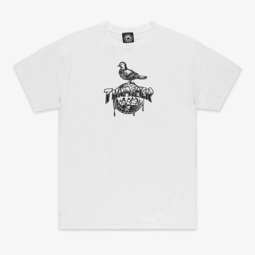 Thrasher “Thrasher X Anti Hero” Cover The Earth T-Shirt White
