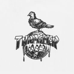 Thrasher “Thrasher X Anti Hero” Cover The Earth T-Shirt White