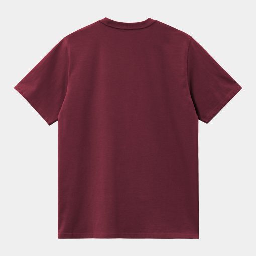 Carhartt WIP American Script T-Shirt Malbec Back