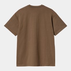 Carhartt WIP Chase T-Shirt Chocolate Gold Back