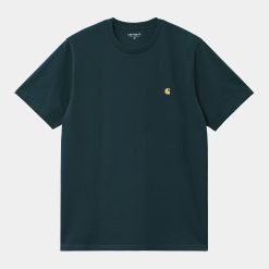 Carhartt WIP Chase T-Shirt Duck Blue Gold