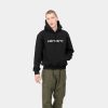 Carhartt WIP Hooded Carhartt Sweat Black White