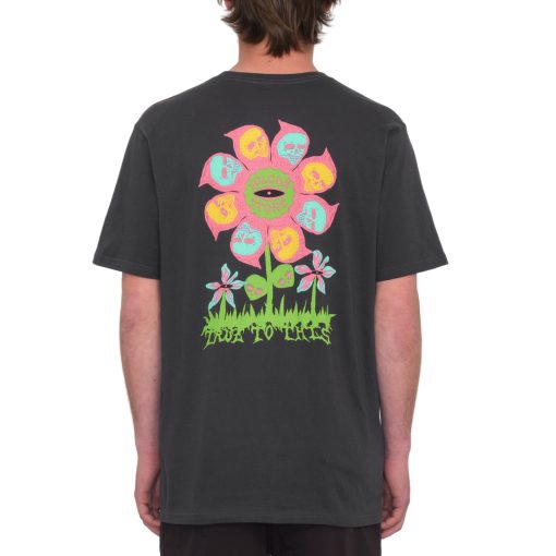 Volcom Skate Flower Budz Fty T-Shirt Stealth Back