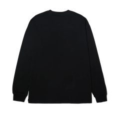 HUFworldwide.co Throwing Hands L/S T-Shirt Black Back