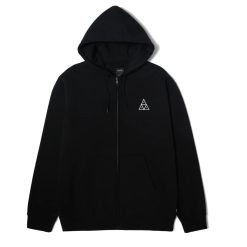 HUFworldwide.co Triple Triangle Full Zip Hoodie Black