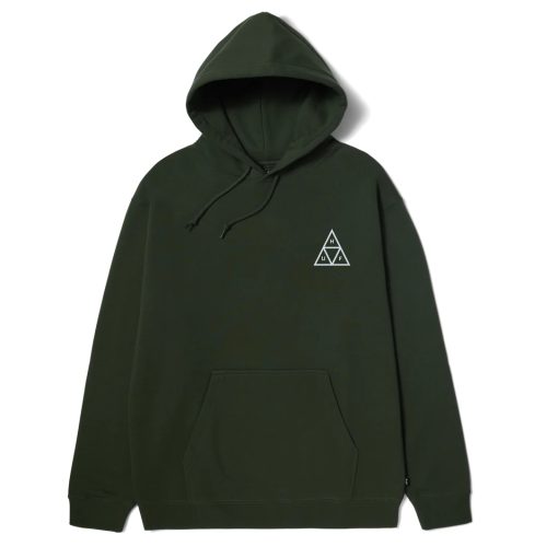 HUFworldwide.co Triple Triangle Pullover Hoodie Hunter Green