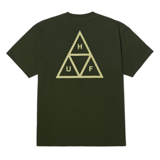 HUFworldwide.co Triple Triangle T-Shirt Hunter Green Back