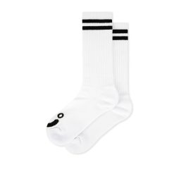 Polar Skate Co. Happy Sad Long Socks White Black