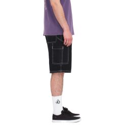 Volcom Labored Denim Utility Short Black