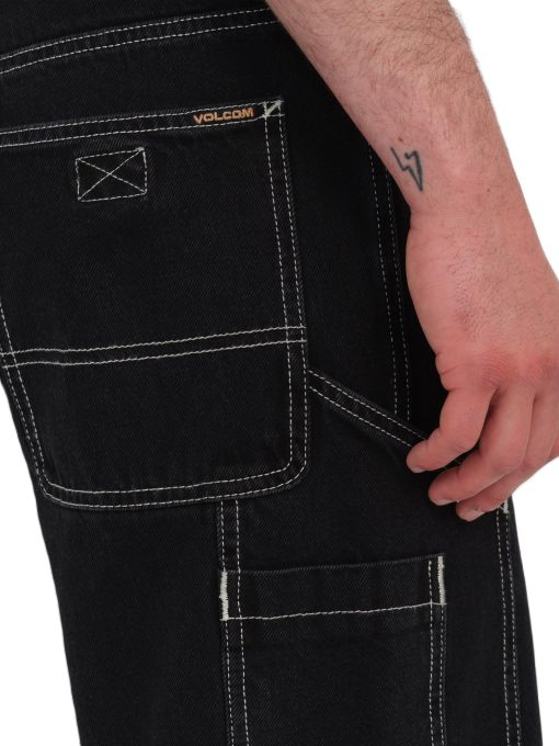 Volcom Labored Denim Utility Short Black