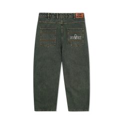 Butter Goods Lock Baggy Denim Pant Washed Ivy Back