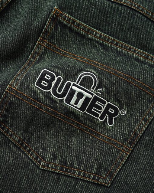 Butter Goods Lock Baggy Denim Pant Washed Ivy