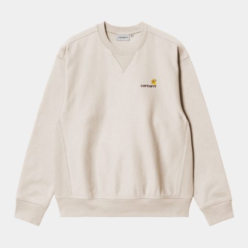 Carhartt WIP American Script Sweatshirt Moonbeam