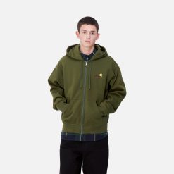 Carhartt WIP Hooded American Script Jacket Tarragon