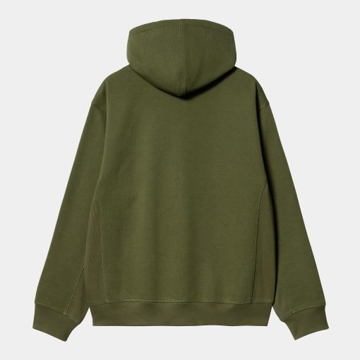 Carhartt WIP Hooded American Script Jacket Tarragon