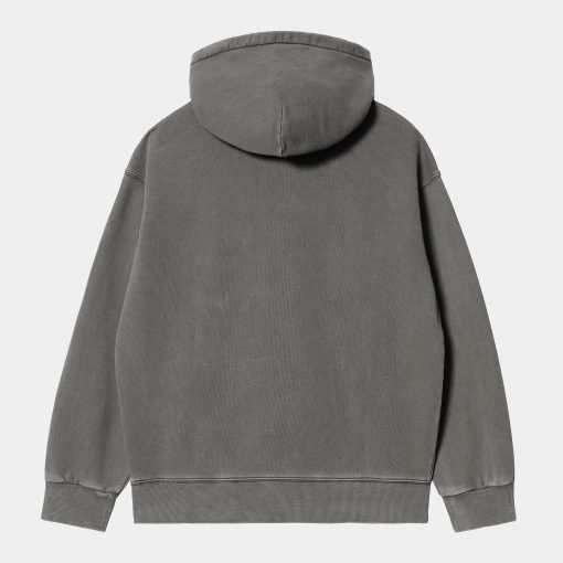 Carhartt WIP Vista Hooded Sweat Graphite Garment Dyed