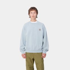 Carhartt WIP Vista Sweat Dusty Ice Garment Dyed