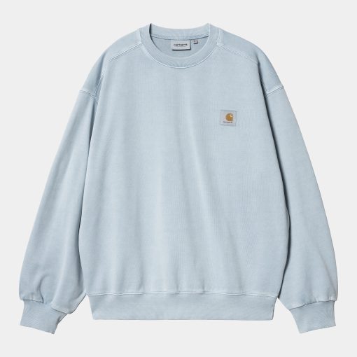 Carhartt WIP Vista Sweat Dusty Ice Garment Dyed