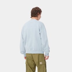 Carhartt WIP Vista Sweat Dusty Ice Garment Dyed Back