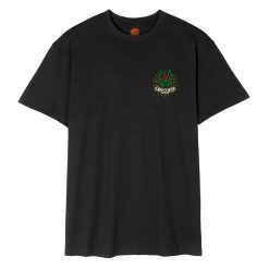 Santa Cruz Skateboards Dressen Rose Cross T-Shirt Black