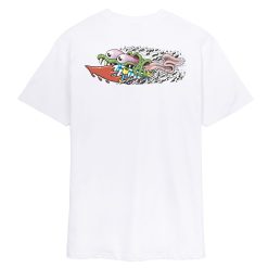 Santa Cruz Skateboards Meek Concrate Slasher T-Shirt White Back